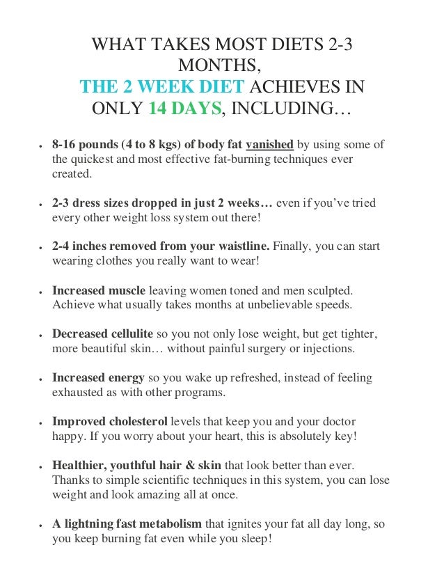 how to lose body fat in two weeks